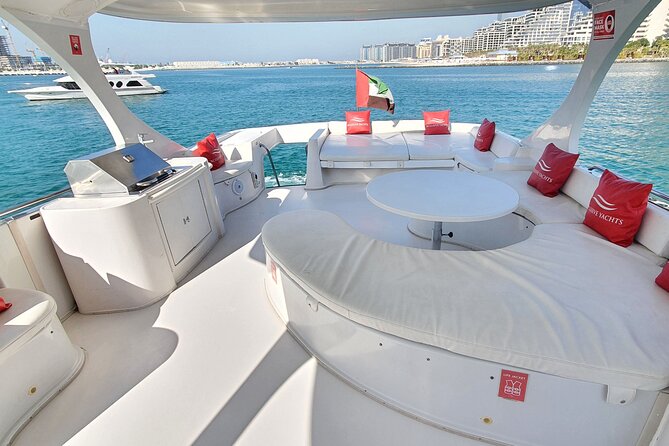 Dubai Marina 1hr Yacht tour with Drinks - Shoes off and simple boarding rules