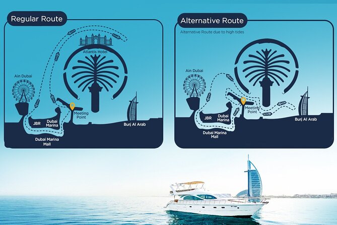 Dubai Marina 2 Hour Sunset Yacht Tour with Alcoholic Drinks - What is actually included on the 5pm cruise