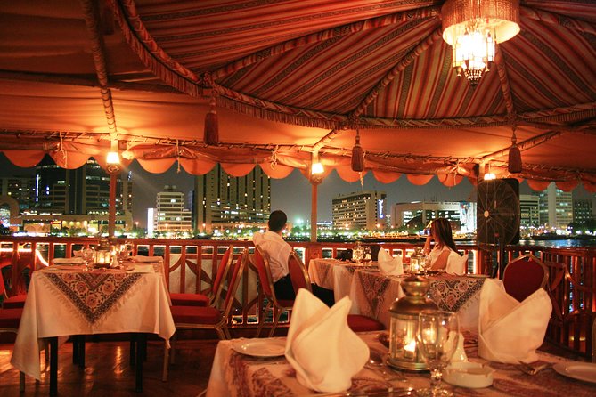 Dubai Marina Cruise Dinner with Entertainment Show - Welcome drink, buffet dinner, and realistic food expectations