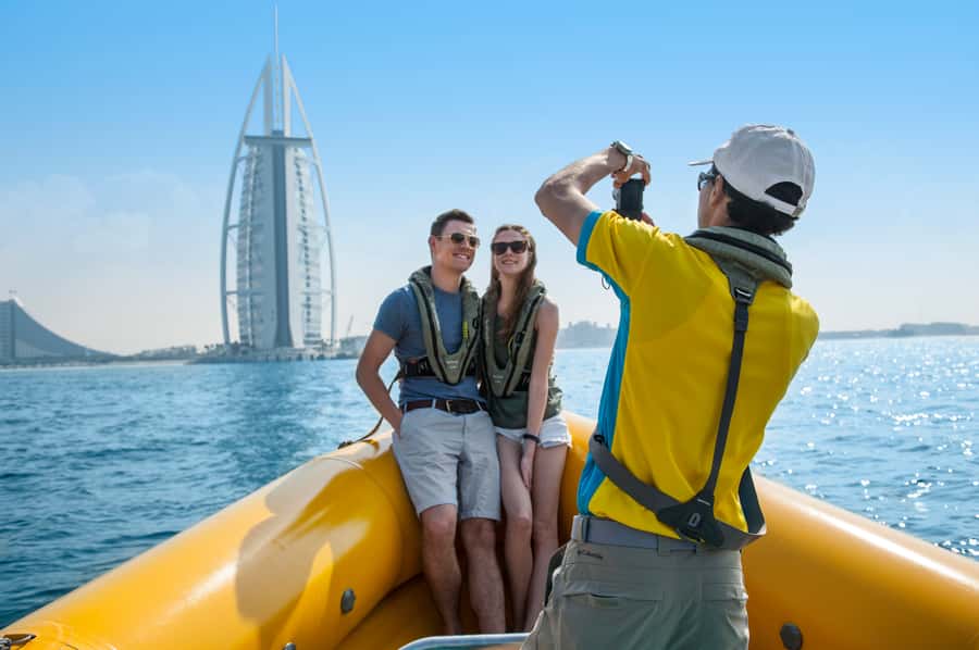Dubai Marina: Guided Sightseeing Tour by Speedboat - Leaving Dubai Marina and JBR