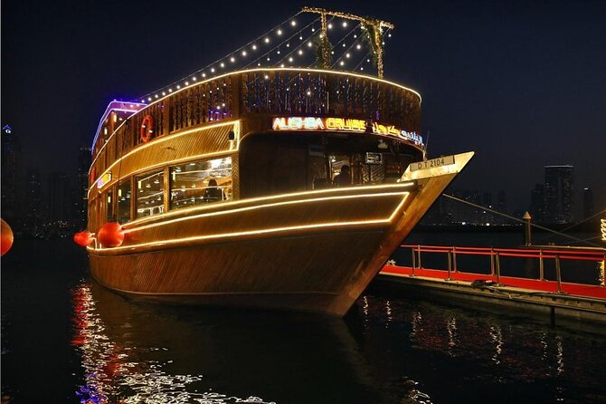 Dubai Marina Luxurious Dhow Cruise Dinner International Buffet - Key points at a glance