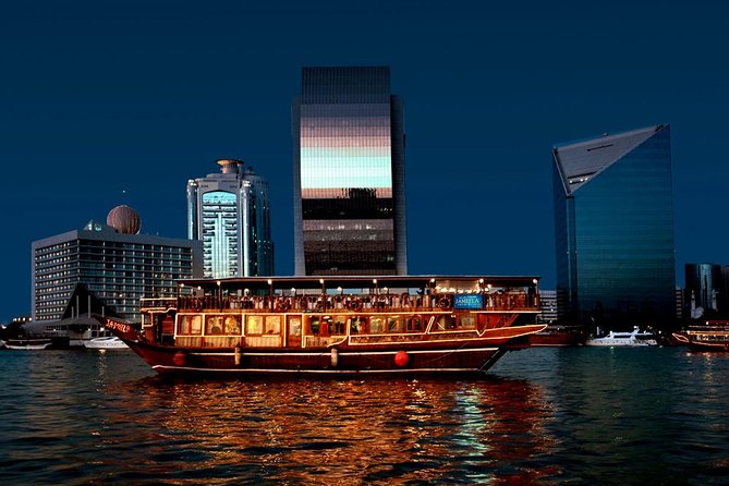 Dubai Marina Luxury Dinner Cruise with Buffet, Live Entertainment - Ain Dubai and Bluewaters Island after dark