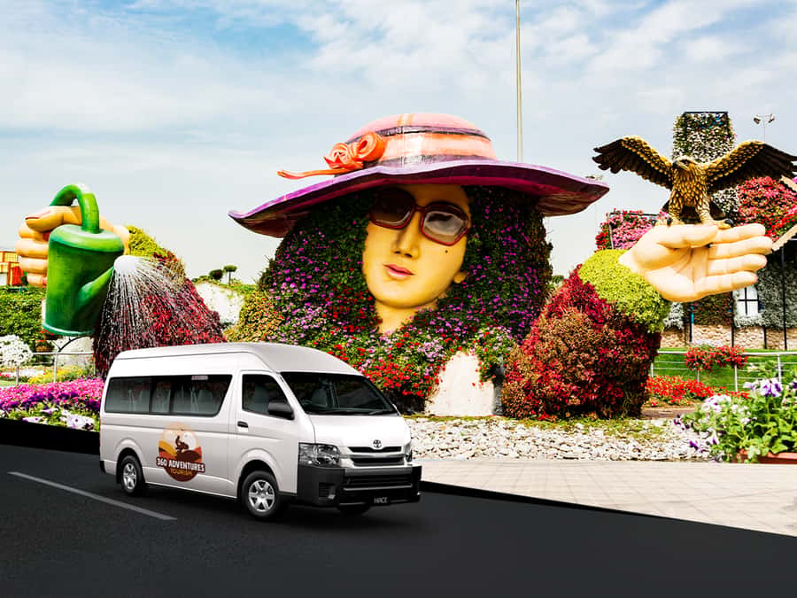 Dubai: Miracle Garden Entry Ticket with Hotel Transfer - Butterfly Garden and the live entertainment