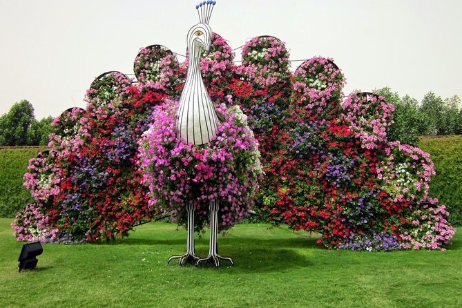 Dubai Miracle Garden Entry Tickets - Floral Castle and the flower-covered A380