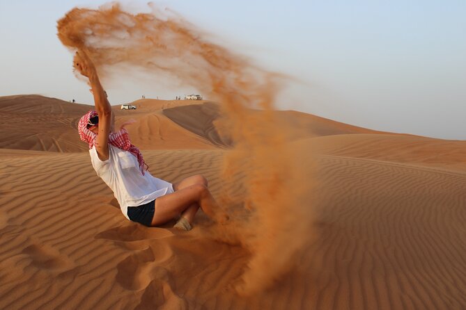 Dubai: Morning CaNam Buggy Safari with Sandboarding & Camel Ride - Heat, clothing, and practical comfort