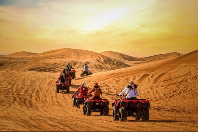 Dubai: Morning Quad bike & Safari Adventure , Sandboarding, camel - Key points to know before booking