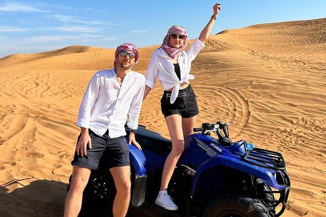Dubai: Morning Quad bike & Safari Adventure , Sandboarding, camel - How the five-hour schedule feels