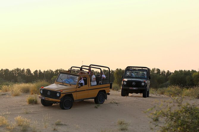 Dubai: Morning Safari by Vintage G Class & Al Marmoom Experience - The ride from Dubai to the reserve