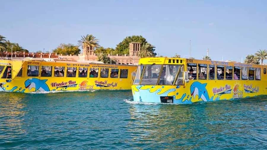 Dubai: Old town tour with Wonder Bus, souks, Creek and Guide - The moment the Wonder Bus reaches Dubai Creek