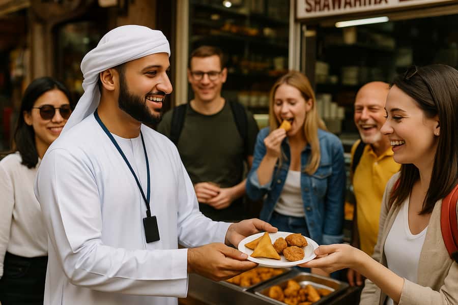 Dubai: Old Town Walking Tour with Abra Cruise & Street Food - Starting in Al Seef and entering Al Fahidi
