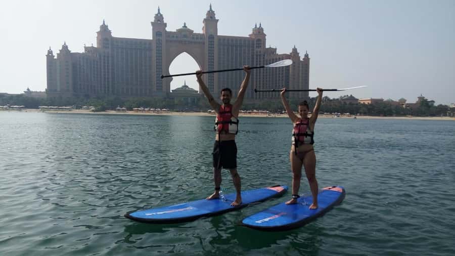 Dubai: Palm Jumeirah Paddle Boarding Tour - What the 1.5 hours feels like