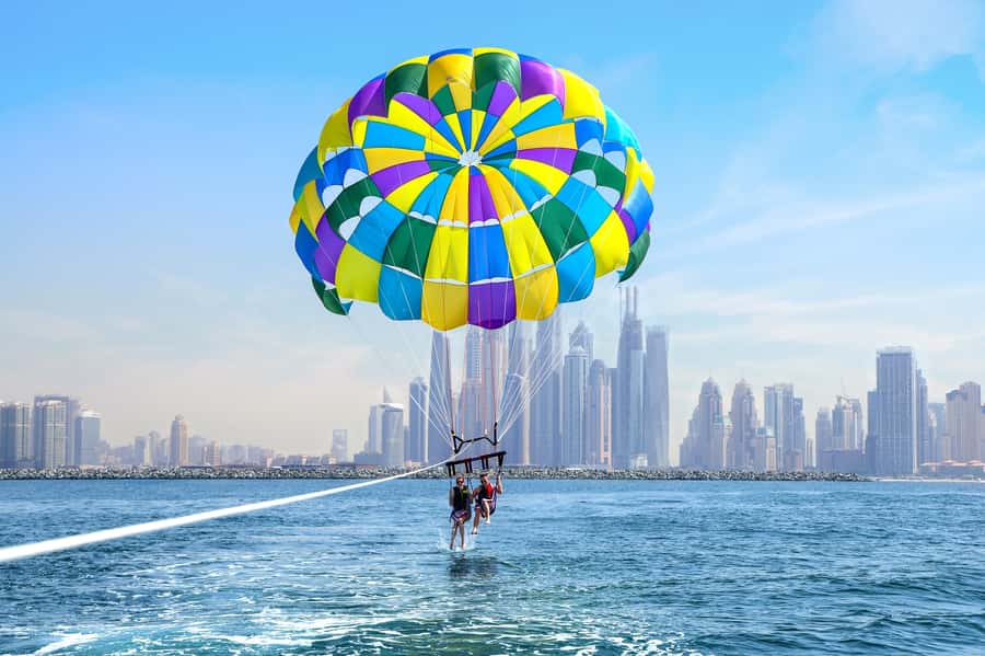 Dubai: Palm View and JBR View Parasailing Experience - The 10 to 12 minute flight above JBR and the Palm