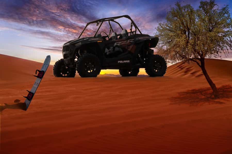Dubai: Polaris RZR and Sandboarding Desert Adventure - Taking the wheel of a Polaris RZR 1000 CC