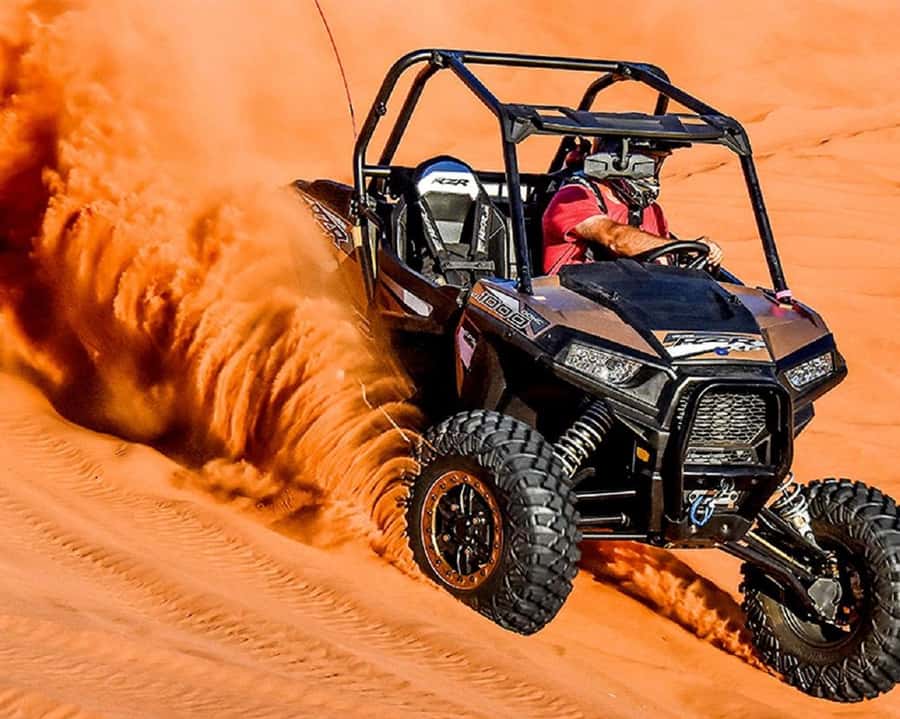 Dubai: Polaris RZR and Sandboarding Desert Adventure - What the 30-minute desert drive feels like