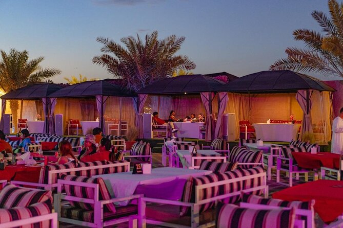 Dubai Premium Desert Safari – Live Buffet Dinner & Luxury Camp - A Dubai desert evening built around dune bashing