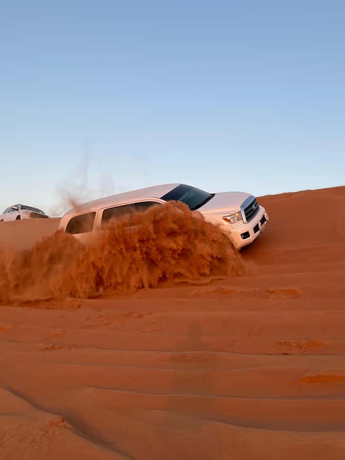 Dubai: Premium Red Dune Safari with Sandboarding & BBQ - The 40-minute dune-bashing ride