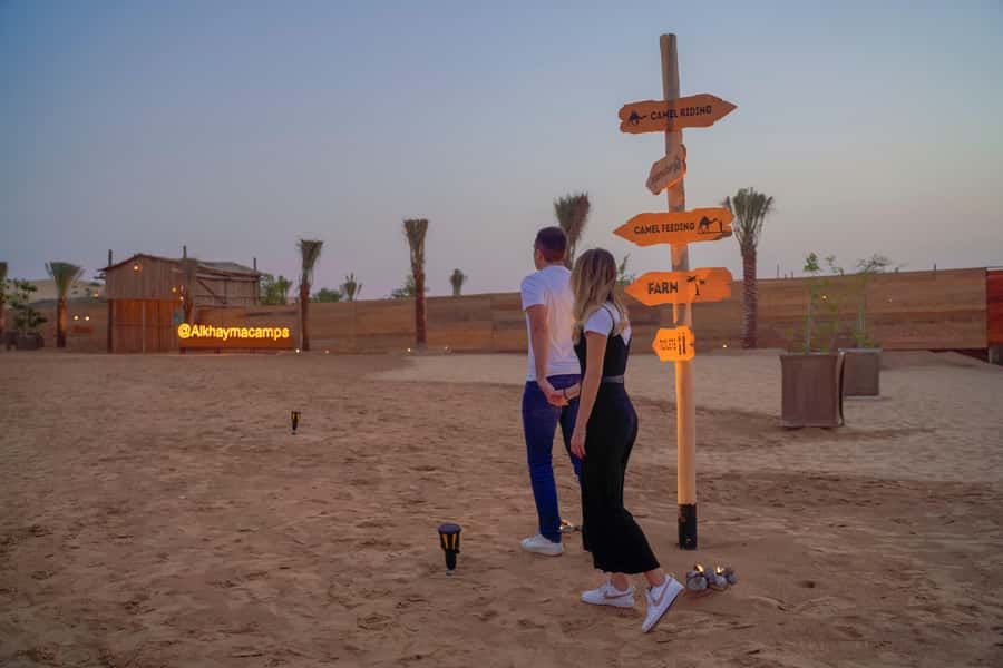 Dubai: Premium Safari, Camel Ride & Al Khayma Camp 3-Buffets - Arriving at Al Khayma Camp