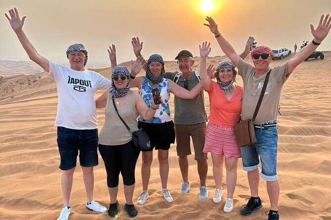 Dubai Private 4x4 Car Desert Safari with Dinner, Camel, and Show - From Dubai pickup to the open dunes