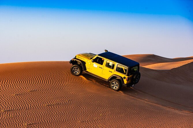 Dubai Private 4x4 Desert Safari with Traditional Dinner Options - Leaving Dubai for Lahbab’s red dunes