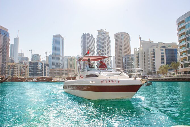 Dubai Private Boat Charter with Optional World Islands Upgrade - Burj Al Arab From the Sea