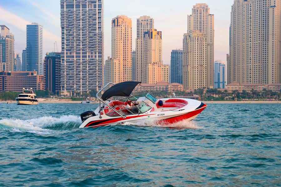 Dubai: Private Boat Tour - JBR/Burj Al Arab/Atlantis options - Ain Dubai and Bluewaters Island