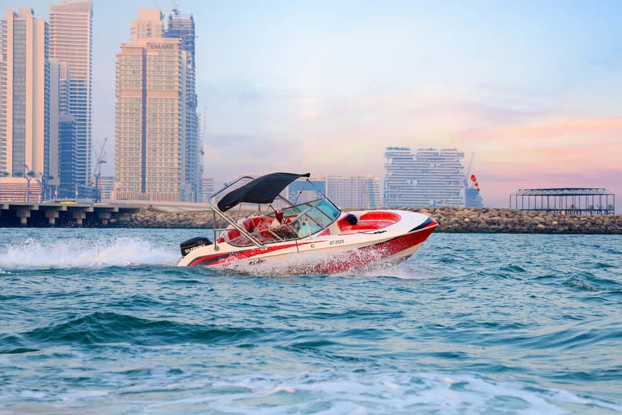 Dubai: Private Boat Tour - JBR/Burj Al Arab/Atlantis options - Burj Al Arab photo stop