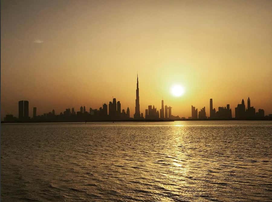 Dubai: Private Creek Harbour and Water Canal Cruise - The first skyline views from the creek