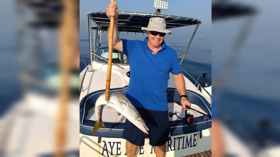 Dubai: Private Deep Sea Fishing Trip with BBQ of Catch - A boat built for a long morning on the water