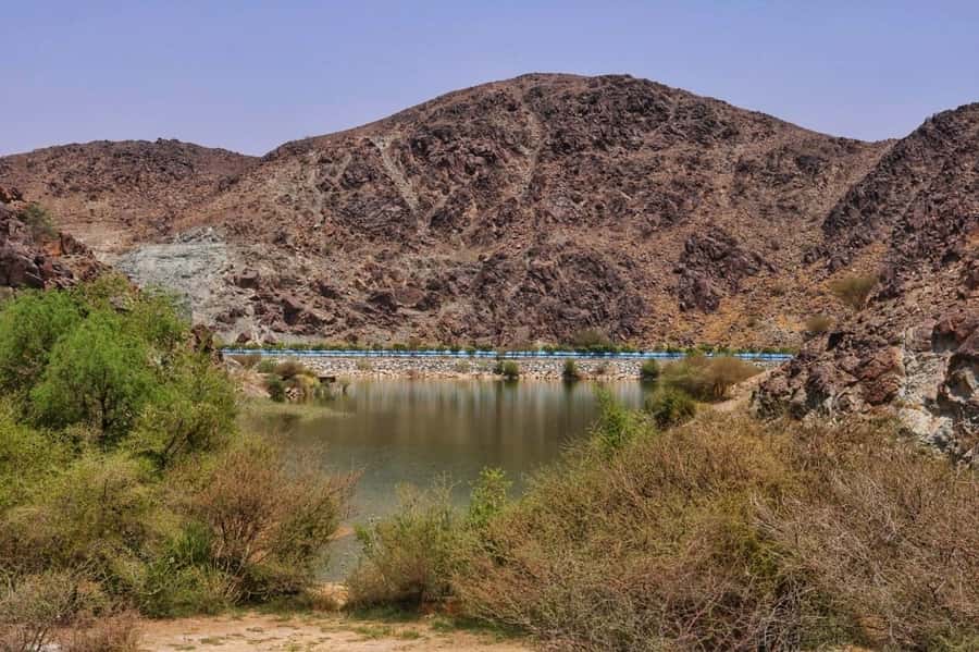 Dubai: Private Desert Day Tour and Wadi Shawka Pool Visit - Wadi Shawka brings mountains, farms, and rocky water channels