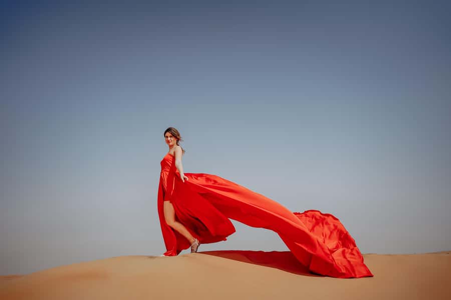 Dubai: Private Flying Dress Photography and Dune Drive Trip - Is $547 good value for two people?