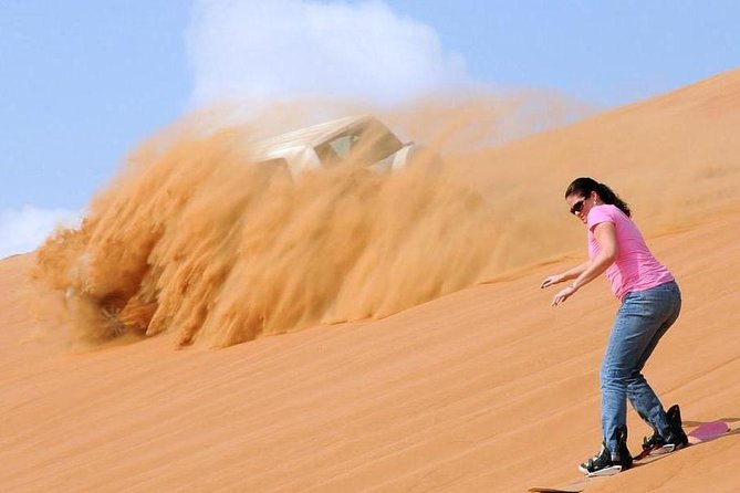 Dubai Private Morning Desert Safari: Camel Ride & Sandboarding - A short camel ride with a slower pace