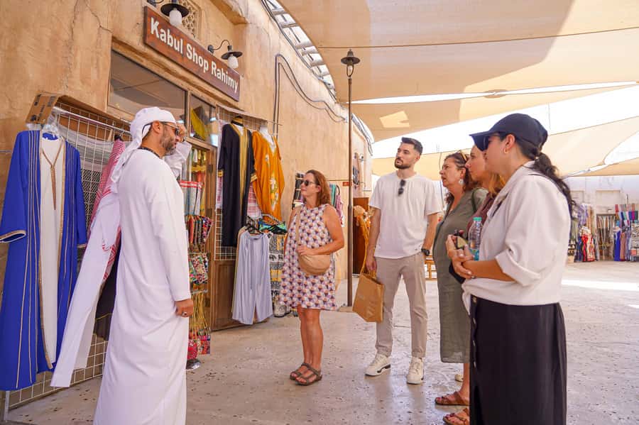 Dubai Private Top Attractions, Premium Vehicle & Street Food - Walking through Al Fahidi and crossing the Creek
