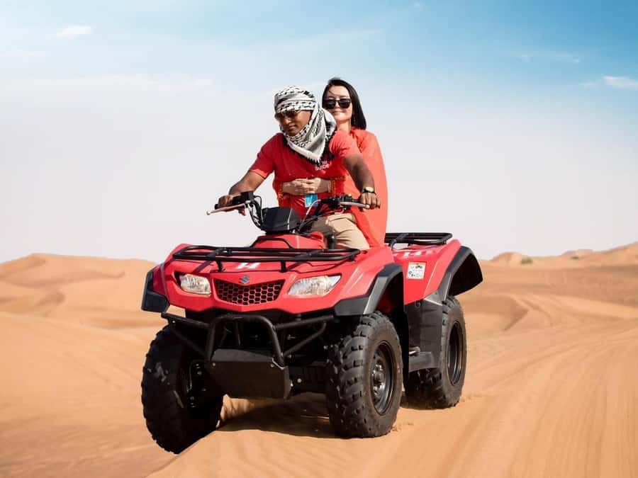 Dubai: Quad Bike or Dune Buggy Adventure & Optional Transfer - What the safety briefing and guided route are like