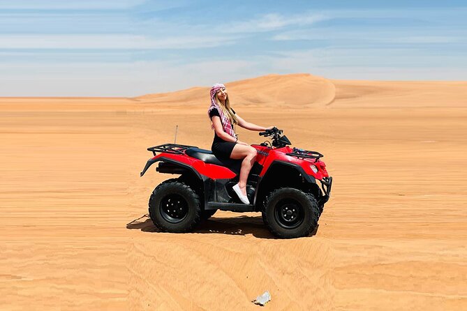 Dubai: Quad Bike Safari, Camels, & Camp with BBQ Dinner - Guides can make or break the day