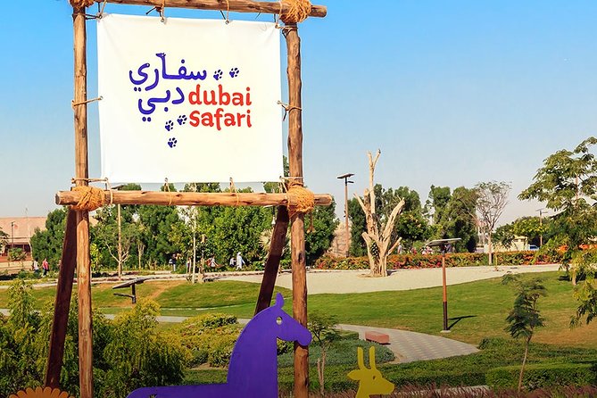 Dubai Safari Park With Transfer - African Village: lions, rhinos, zebras, and large mammals
