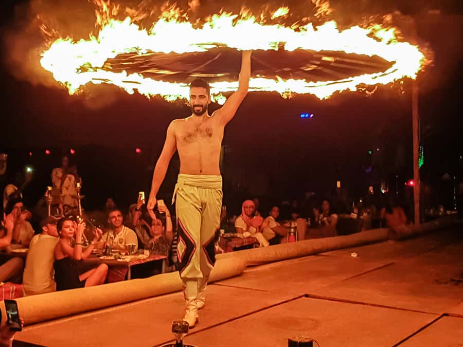 Dubai: Safari, Quad Bike, Camel Ride, and Buffet Dinner - Sunset leads into the two-hour camp evening
