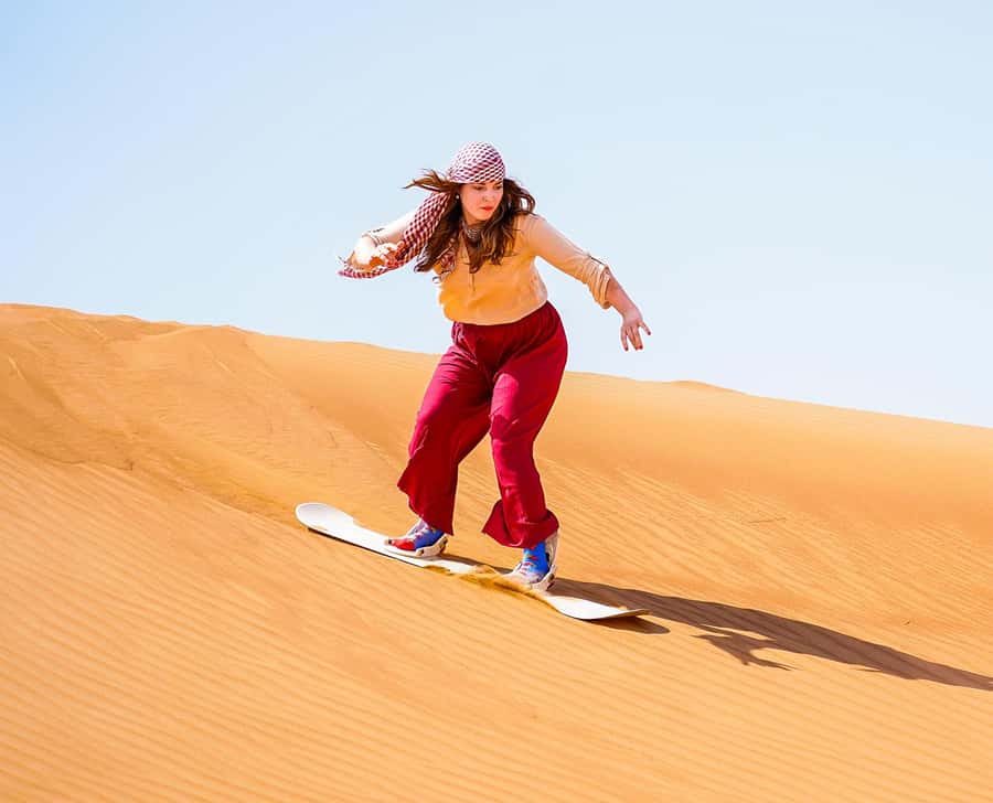 Dubai: Sandboarding, Camel Ride and Red Dune Bashing - Sandboarding: the most satisfying activity for many people