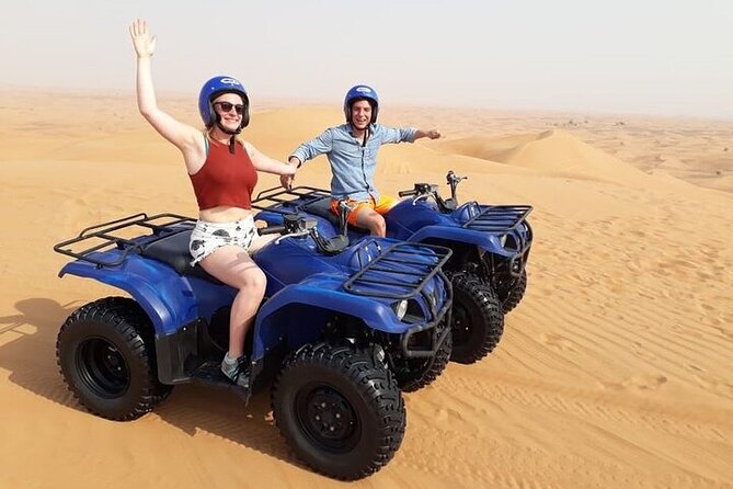 Dubai Self-drive Quad Bike, Sand Boarding, Camels & Refreshments - The early drive from Dubai or Sharjah