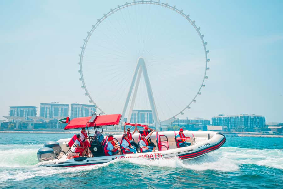 Dubai: Sightseeing Speedboat Tour with Live Tour Guide - Palm Jumeirah and the Atlantis photo stop