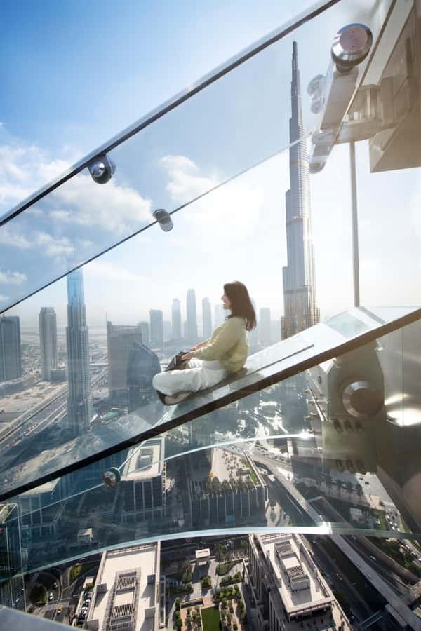 Dubai: Sky Views Observatory Ticket with Optional Extras - A close-up view of the Burj Khalifa