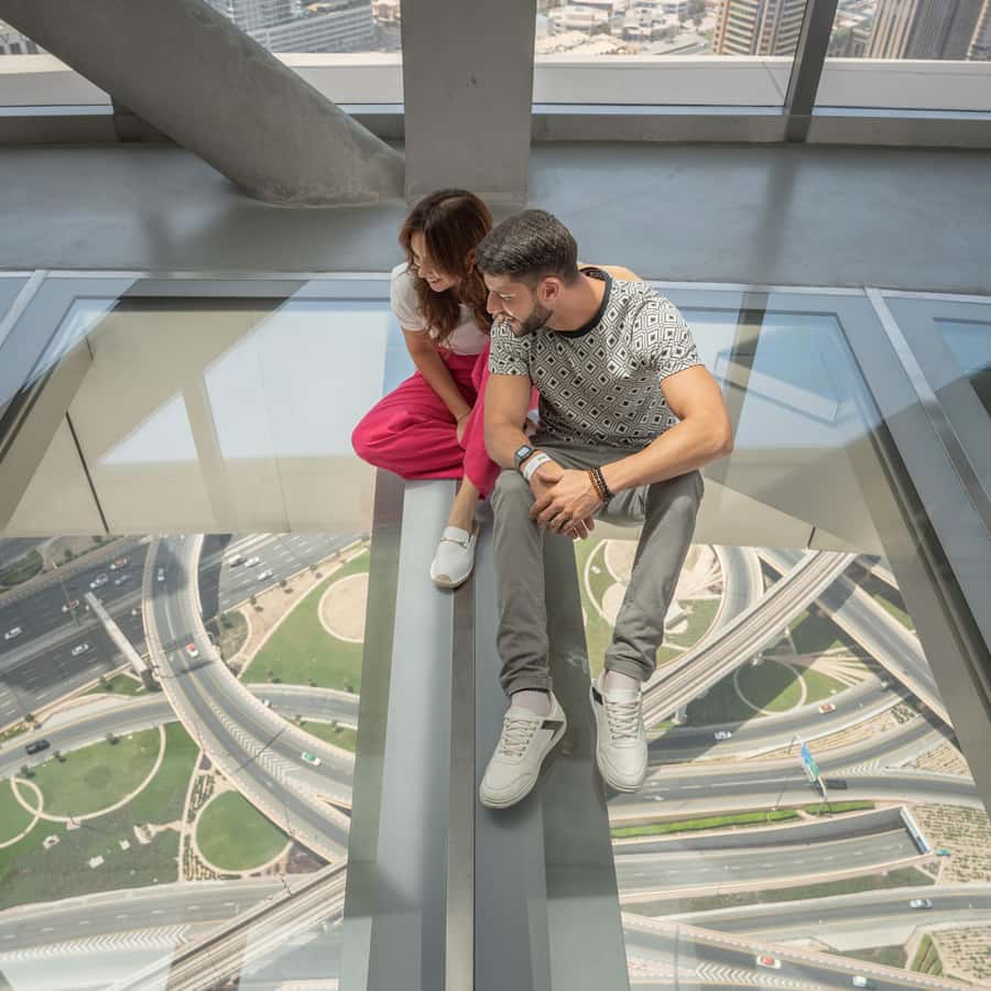 Dubai: Sky Views Observatory Ticket with Optional Extras - Level 53 and the 25-meter glass floor