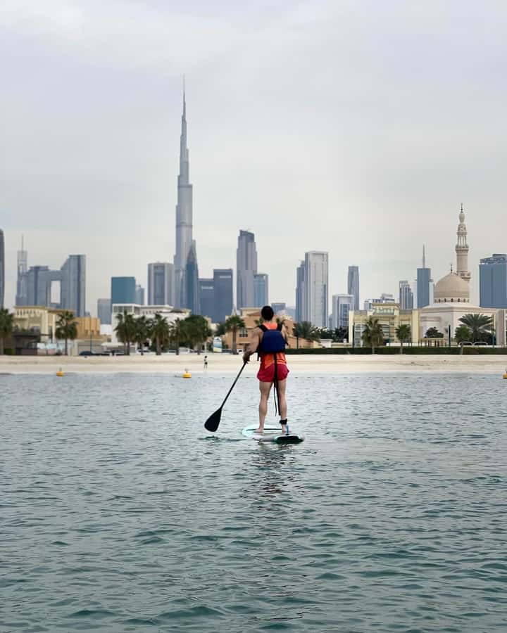 Dubai: Stand-Up Paddle Boarding with Burj Khalifa View - Finding Crystal Clear Watersports at Jumeirah Fishing Harbor 1