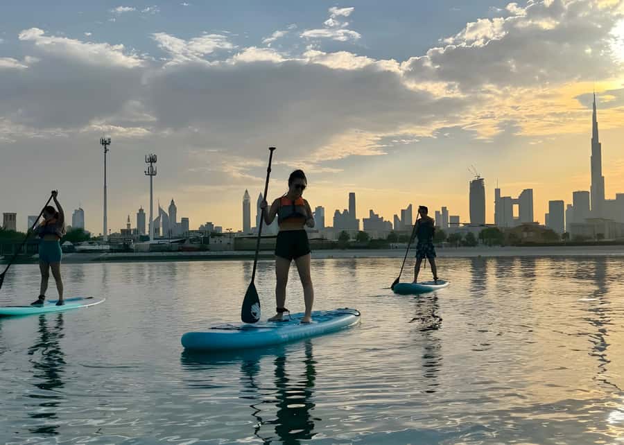 Dubai: Stand-Up Paddle Boarding with Burj Khalifa View - Who will enjoy this most