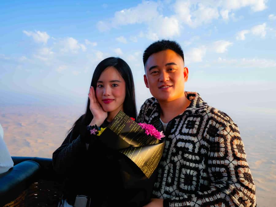 Dubai: Sunrise Hot Air Balloon Ride with Transfers - Sunrise from 4,000 feet