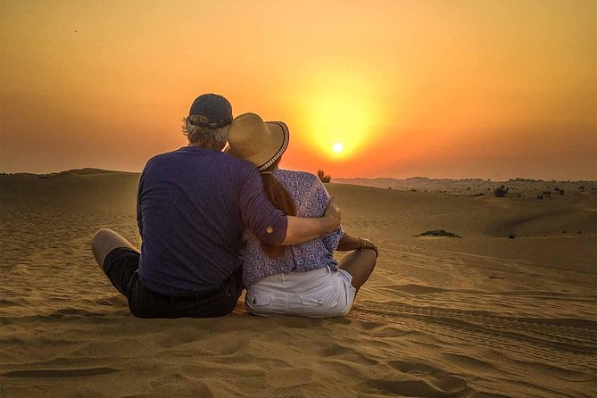 Dubai Sunset Camel Trekking with Shows & BBQ Dinner - Leaving Dubai for the sunset desert