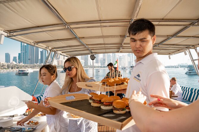 Dubai Sunset Cruise with Snacks and Drinks - Food and drinks while the skyline changes