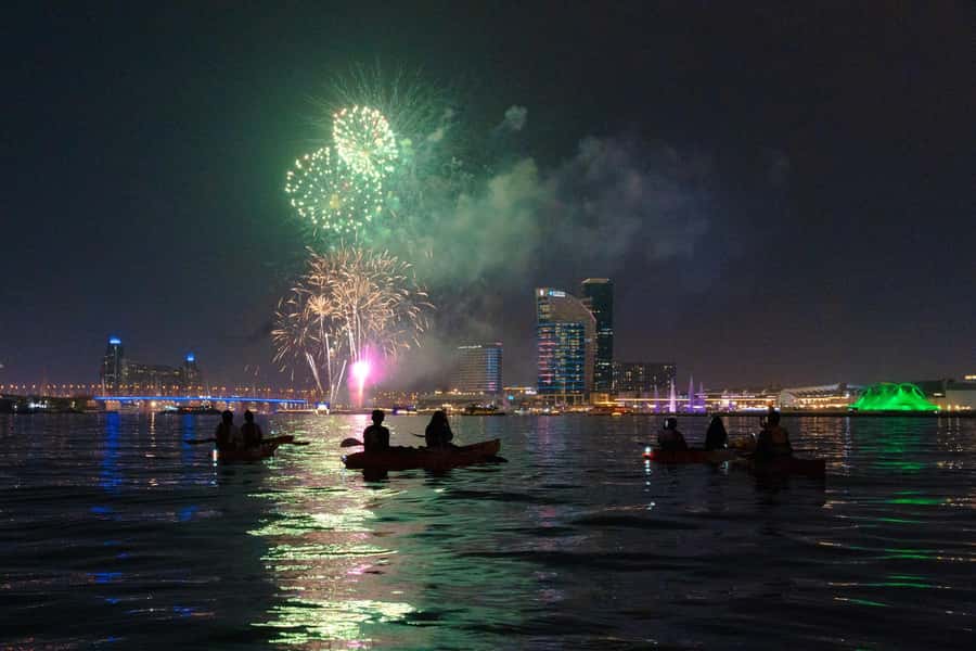 Dubai: Sunset/Night Dubai Creek Kayak Tour - Burj Khalifa, Dubai Frame, and Sheikh Zayed Road