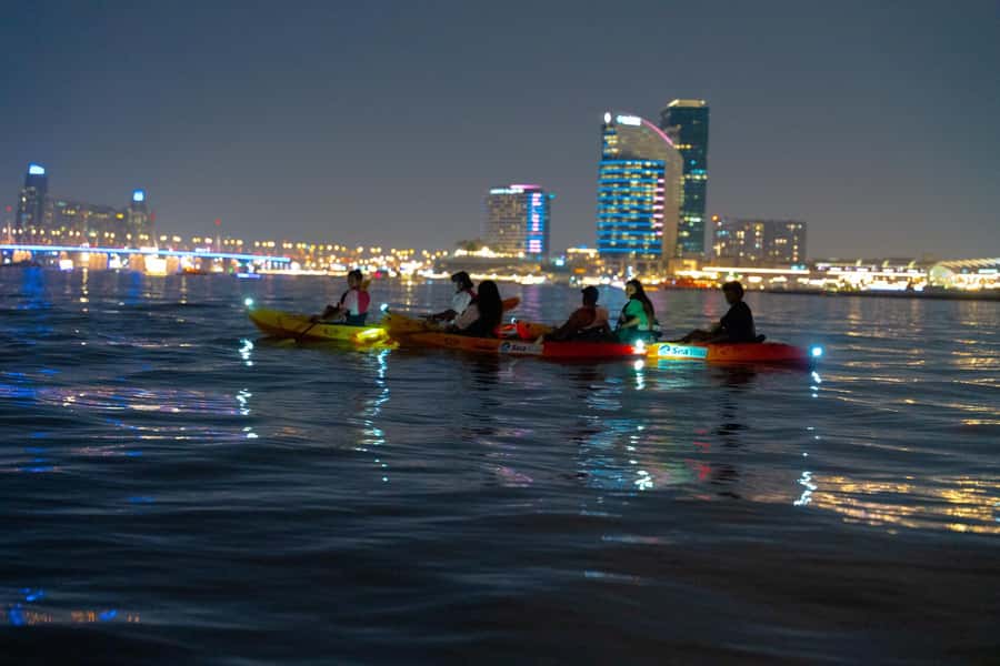 Dubai: Sunset/Night Dubai Creek Kayak Tour - What $53 buys you