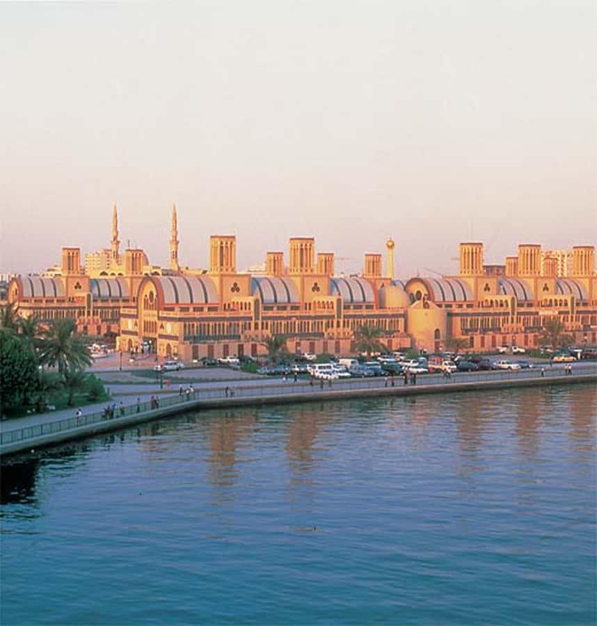 Dubai: The Pearl Of The Gulf - Half Day Sharjah City Tour - Seeing King Faisal Mosque from the city streets