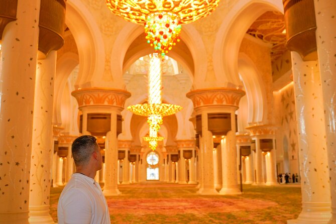Dubai To Abu Dhabi: Grand Mosque, Royal Palace & Etihad Towers - Etihad Towers and the city from above